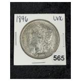 1896 UNC Morgan Silver Dollar Coin