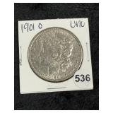 1901 O UNC Morgan Silver Dollar Coin