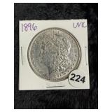 1896 UNC Morgan Silver Dollar Coin