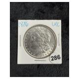 1886 UNC Morgan Silver Dollar Coin