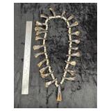 Buffalo Teeth Trade Necklace Indian Artifact Arrow