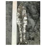 Large Obsidian Dagger Indian Artifact Arrowhead