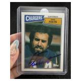 Dan Fouts Hand Signed Authentic Autograph