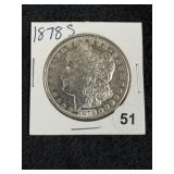 1878 S Morgan Silver Dollar Coin