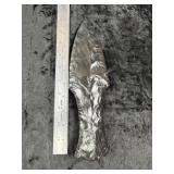 Large Obsidian Dagger Indian Artifact Arrowhead