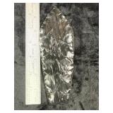 Large Obsidian Arrowhead Indian Artifact Arrowhead