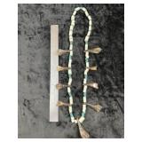 Buffalo Teeth Trade Bead Necklace