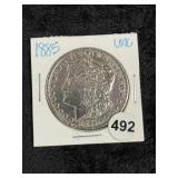 1885 UNC Morgan Silver Dollar Coin