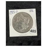 1885 O UNC Morgan Silver Dollar Coin