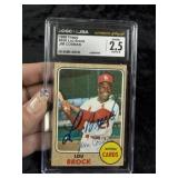 Lou Brock Hand Signed Authentic Autograph
