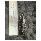 Obsidian Paleo Indian Artifact Arrowhead