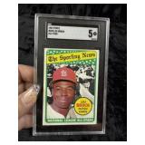 1969 Topps Lou Brock Baseball Card