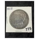 1923 Peace Silver Dollar Coin