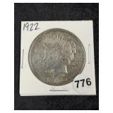 1922 Peace Silver Dollar Coin