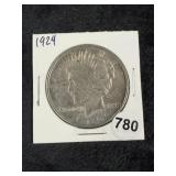 1924 Peace Silver Dollar Coin