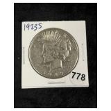 1923 S Peace Silver Dollar Coin