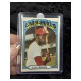 1972 Topps Lou Brock Baseball Card