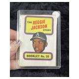 The Reggie Jackson Story Booklet Baseball Card