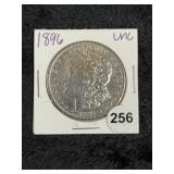 1896 UNC Morgan Silver Dollar Coin