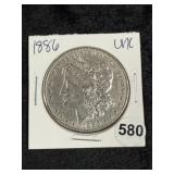 1886 UNC Morgan Silver Dollar Coin