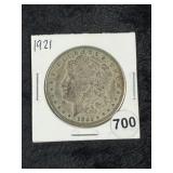 1921 Morgan Silver Dollar Coin