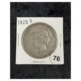 1923 S Peace Silver Dollar Coin
