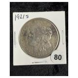 1921 S Morgan Silver Dollar Coin