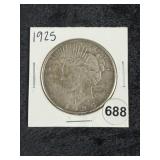 1925 Peace Silver Dollar Coin