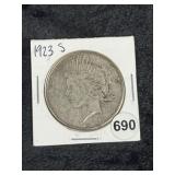 1923 S Peace Silver Dollar Coin