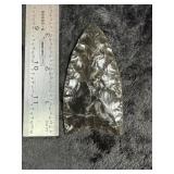 Obsidian Clovis Indian Artifact Arrowhead