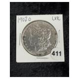 1902 O UNC Morgan Silver Dollar Coin