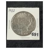 1922 Peace Silver Dollar Coin