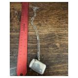 Sterling Match Safe with Necklace