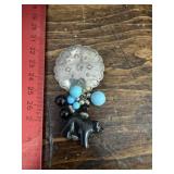 Sterling Pendant with Bear