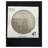 1921 Morgan Silver Dollar Coin