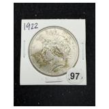 1922 Peace Silver Dollar Coin