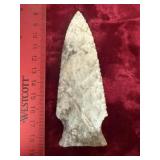 Side Notch Indian Artifact Arrowhead