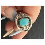 Sterling Turquoise Ring size 7.5