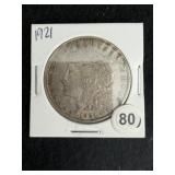 1921 Morgan Silver Dollar Coin