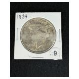 1924 Peace Silver Dollar Coin