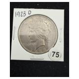 1923 D Peace Silver Dollar Coin
