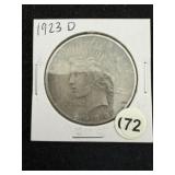 1923 D Peace Silver Dollar Coin