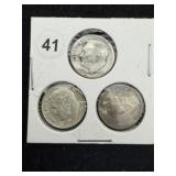 3 Roosevelt Dimes