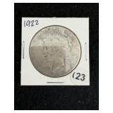 1922 Peace Silver Dollar Coin