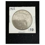 1922 Peace Silver Dollar Coin