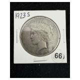 1923 S Peace Silver Dollar Coin