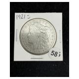 1921 S Morgan Silver Dollar Coin