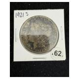 1921 S Morgan Silver Dollar Coin
