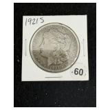 1921 S Morgan Silver Dollar Coin