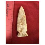 Side Notch Indian Artifact Arrowhead
